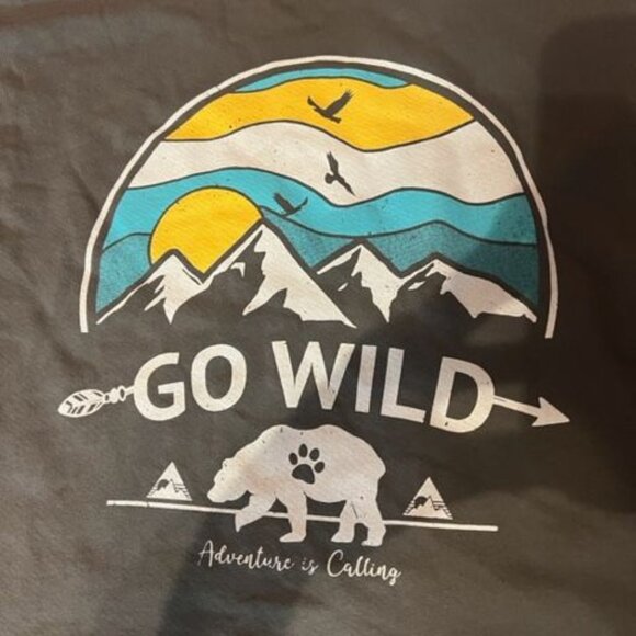 Love Vintage Go Wild Adventure Is Calling Graphic Sweatshirt Relaxed fit - Picture 2 of 6
